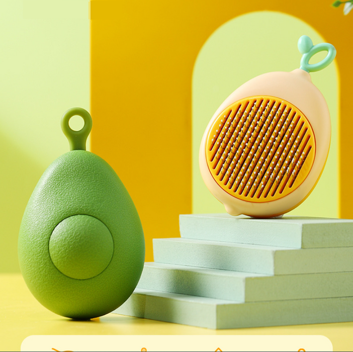 Portable Cat Grooming Massage Brush One-Button Remove Floating Hair Scraper Cats Dogs Pet Self Cleaning Tool Accessories