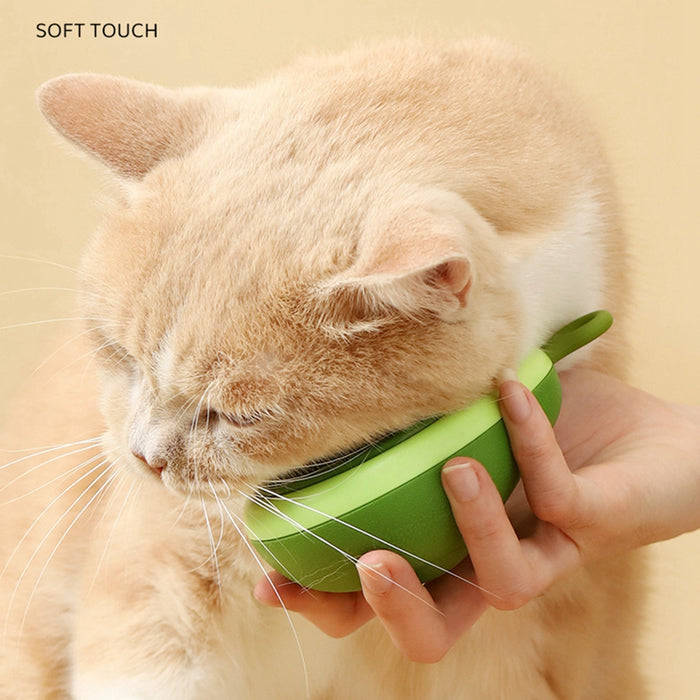 Portable Cat Grooming Massage Brush One-Button Remove Floating Hair Scraper Cats Dogs Pet Self Cleaning Tool Accessories