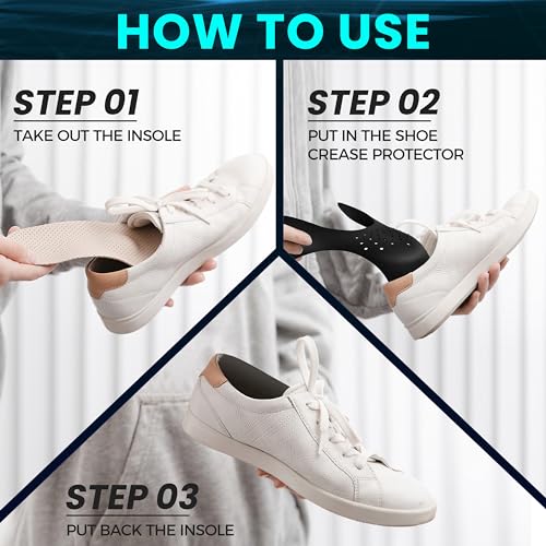 Anti-Wrinkle Shoe Crease Protectors for Air Force 1 & Jordan | 3 Pairs | Comfortable TPE HTU