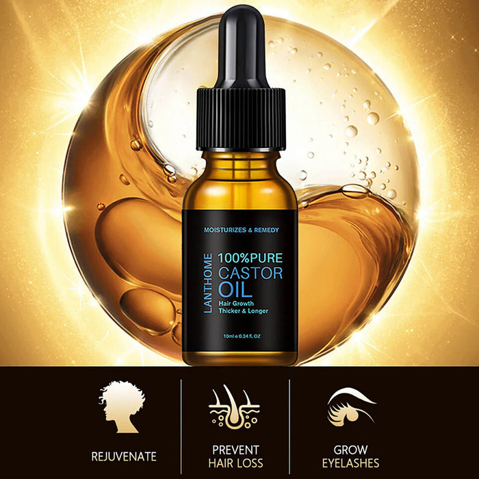 Castor Oil Mascara Nourishing Care for Soft, Split-End Free Hair 10ml