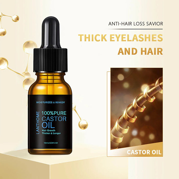 Castor Oil Mascara Nourishing Care for Soft, Split-End Free Hair 10ml