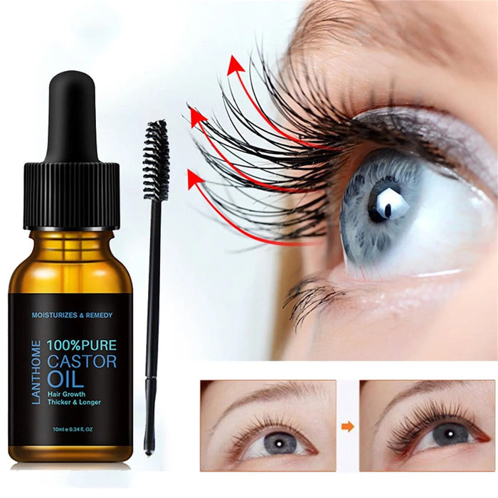 Castor Oil Mascara Nourishing Care for Soft, Split-End Free Hair 10ml