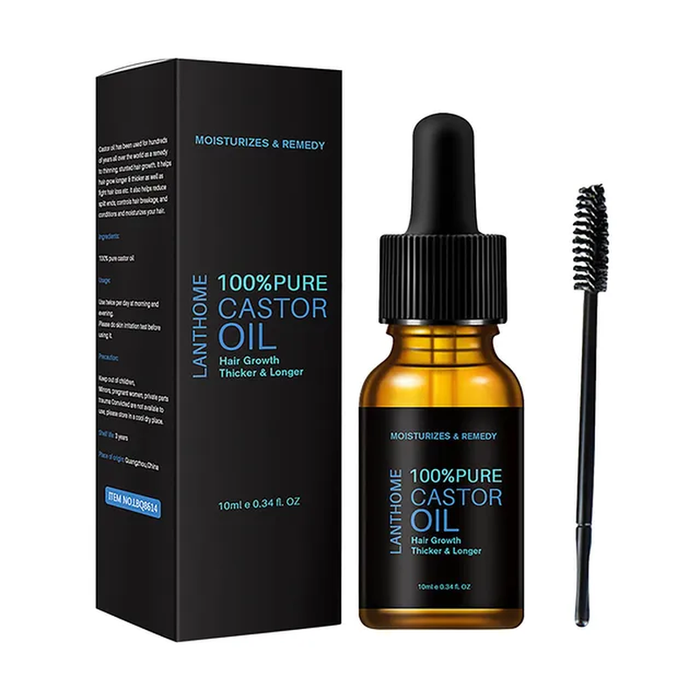 Castor Oil Mascara Nourishing Care for Soft, Split-End Free Hair 10ml