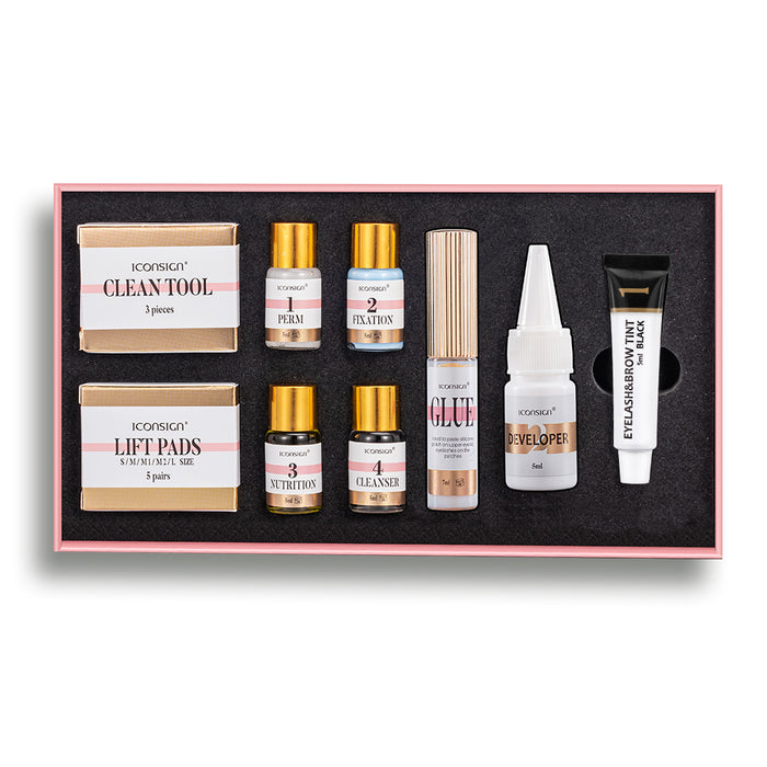 Luxurious Lash Lift and Brow Lamination Kit: Professional Eyelash and Eyebrow Dye Tint Set for Stunning, Long-Lasting Results