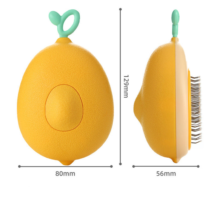 Portable Cat Grooming Massage Brush One-Button Remove Floating Hair Scraper Cats Dogs Pet Self Cleaning Tool Accessories