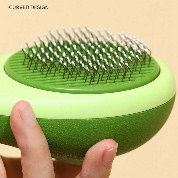 Portable Cat Grooming Massage Brush One-Button Remove Floating Hair Scraper Cats Dogs Pet Self Cleaning Tool Accessories
