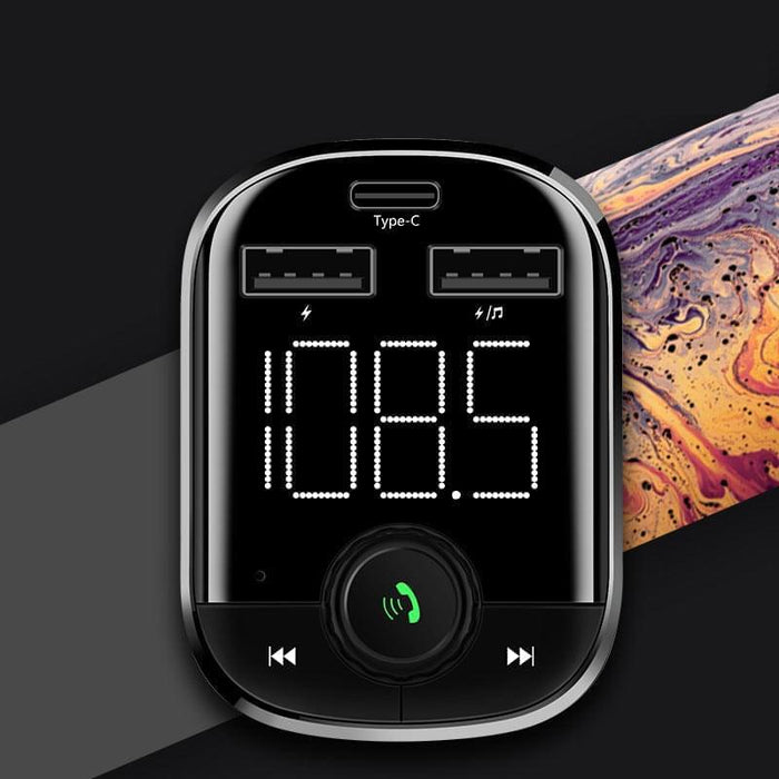 Car Mp3 New Qc3.0Type-C Bluetooth Car Charger Bluetooth Receiver