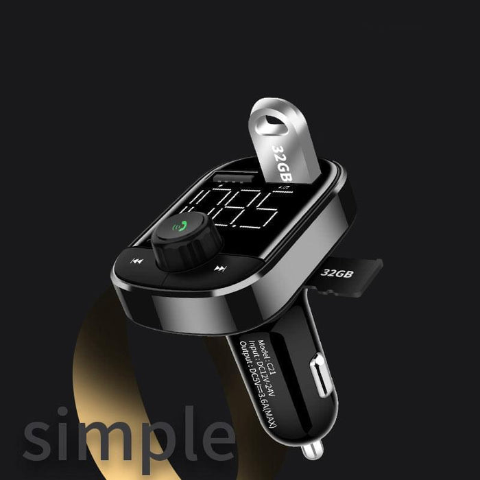 Car Mp3 New Qc3.0Type-C Bluetooth Car Charger Bluetooth Receiver