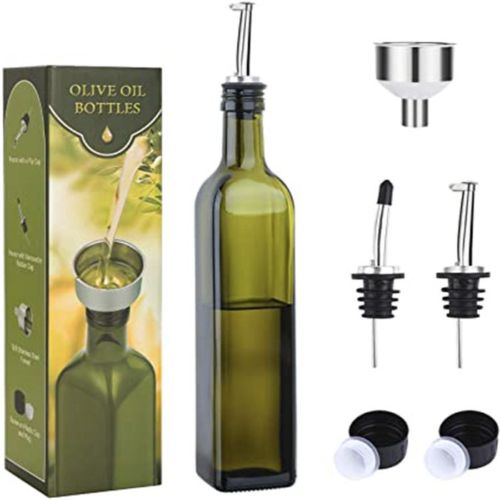 Olive Oil Bottle Container Holder Dispenser Decanter for Kitchen Premium Cooking