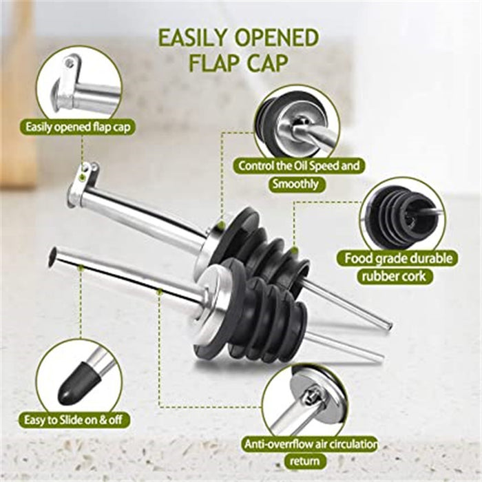 Olive Oil Bottle Container Holder Dispenser Decanter for Kitchen Premium Cooking
