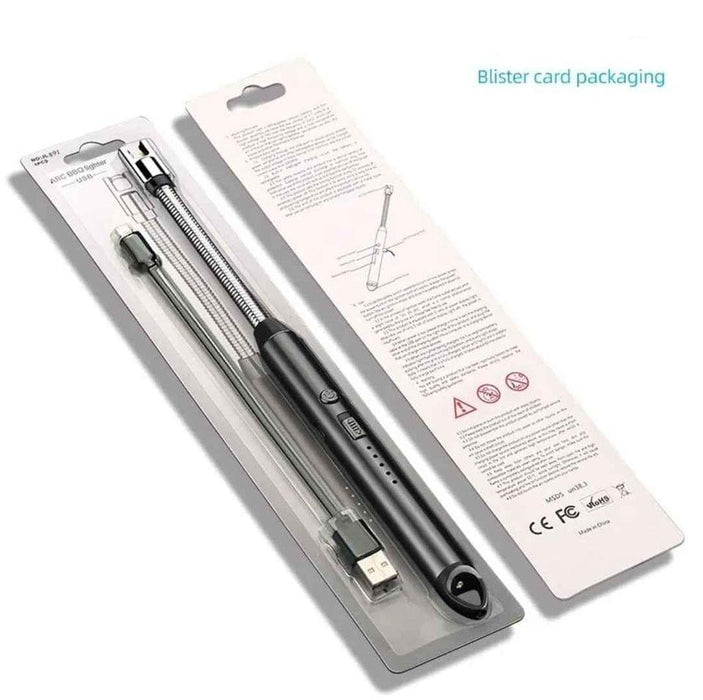 Electric Arc Lighter, USB Rechargeable Lighter, Windproof Gas Stove Igniter, Outdoor / Kitchen / BBQ Lighter