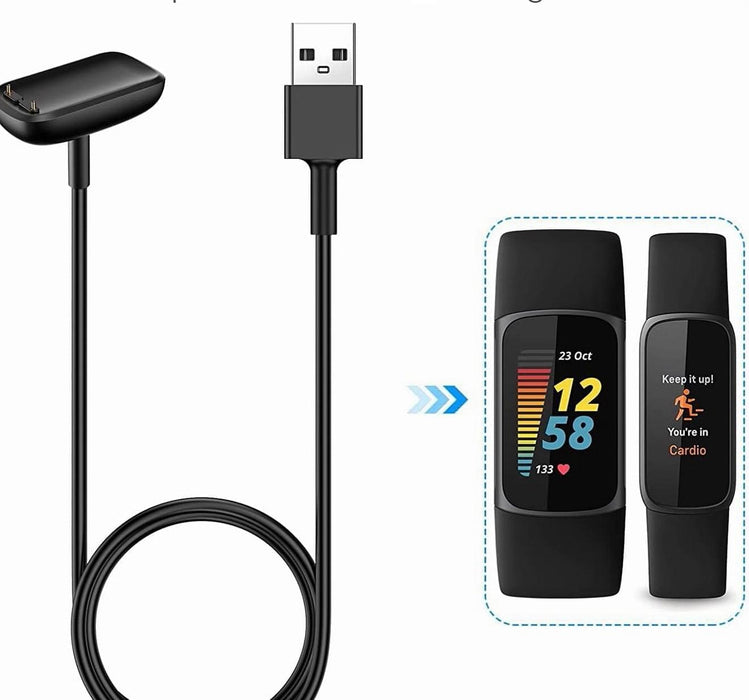 Charging Cable Compatible for Fitbit Charge 5 Pack of 2