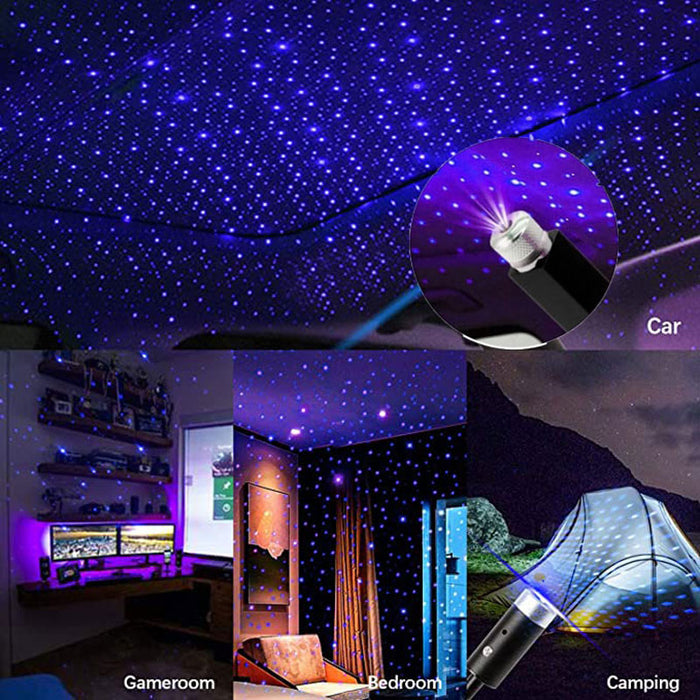 LED Car Roof Light Galaxy Atmosphere Light Adjustable for Ceiling Decoration
