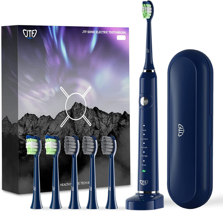 Teeth Whitening Toothbrush with 6 Brush Heads
