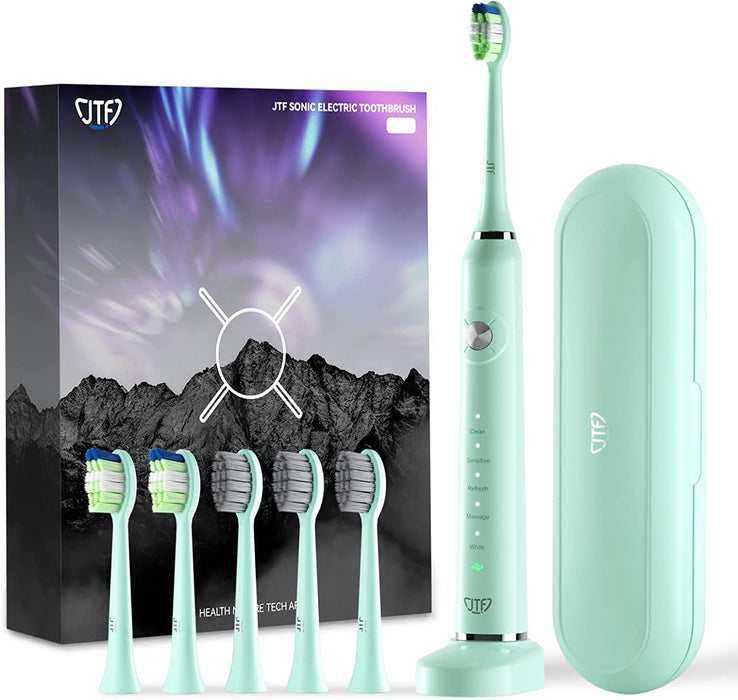 Teeth Whitening Toothbrush with 6 Brush Heads