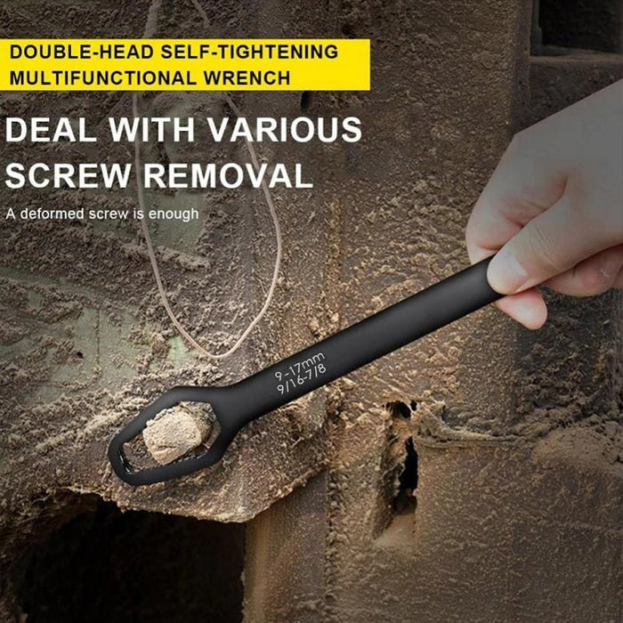 Universal Double-Head Torx Wrench Self-Tightening Adjustable Wrench Hand Tool