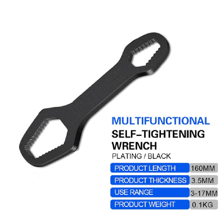 Universal Double-Head Torx Wrench Self-Tightening Adjustable Wrench Hand Tool