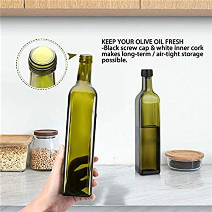 Olive Oil Bottle Container Holder Dispenser Decanter for Kitchen Premium Cooking