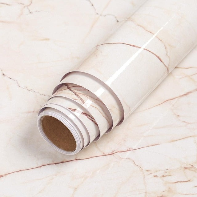Furniture Waterproof Marble Wallpaper