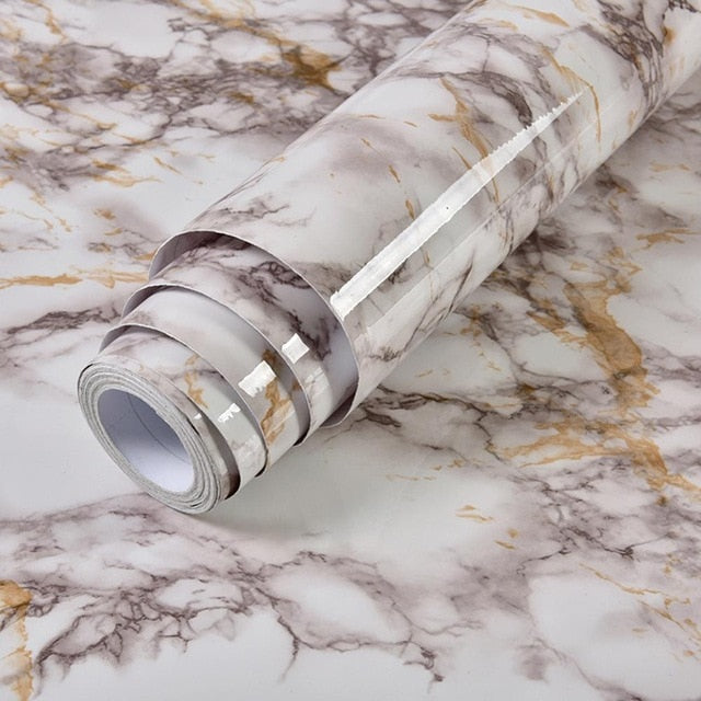 Furniture Waterproof Marble Wallpaper