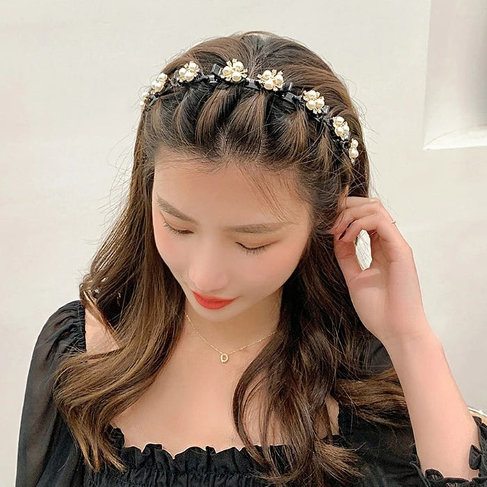 Unisex Pearls Elegant Hairbands