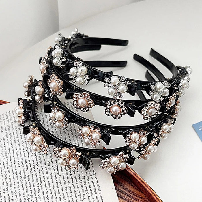 Unisex Pearls Elegant Hairbands