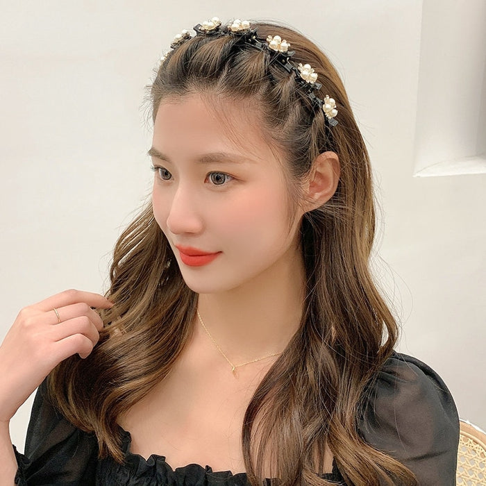 Unisex Pearls Elegant Hairbands