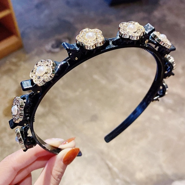 Unisex Pearls Elegant Hairbands