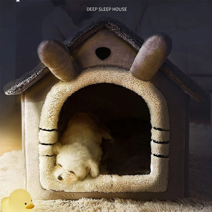 Foldable Dog House Kennel Bed