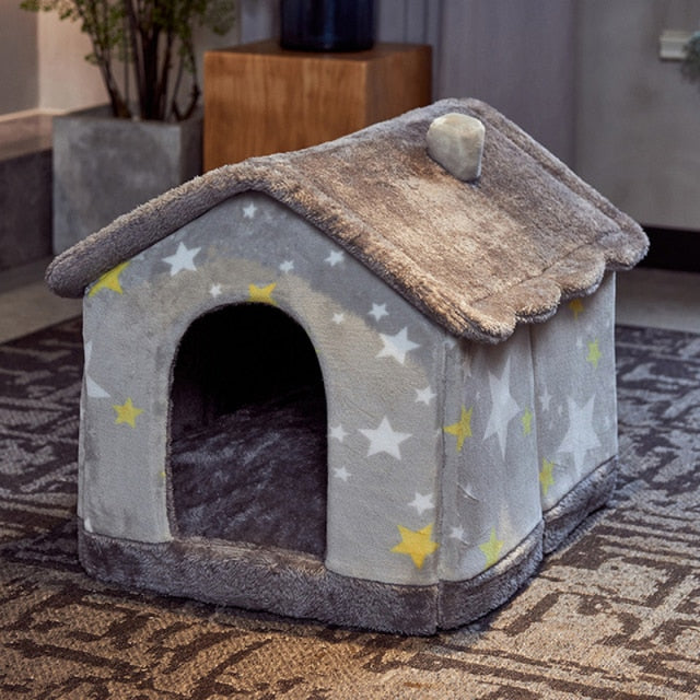 Foldable Dog House Kennel Bed