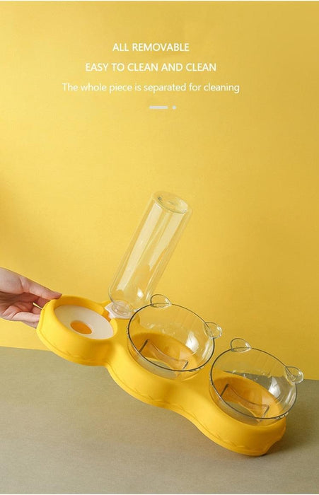 Cat Automatic Feeding Drinking Bowl