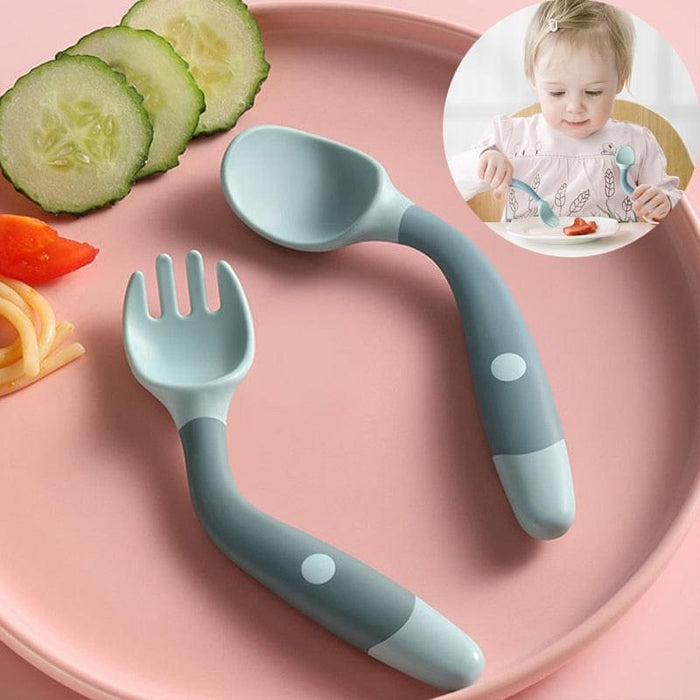 2PCS Silicone Spoon Fork