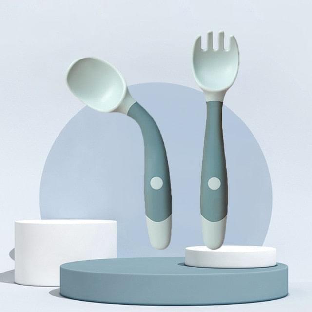 2PCS Silicone Spoon Fork