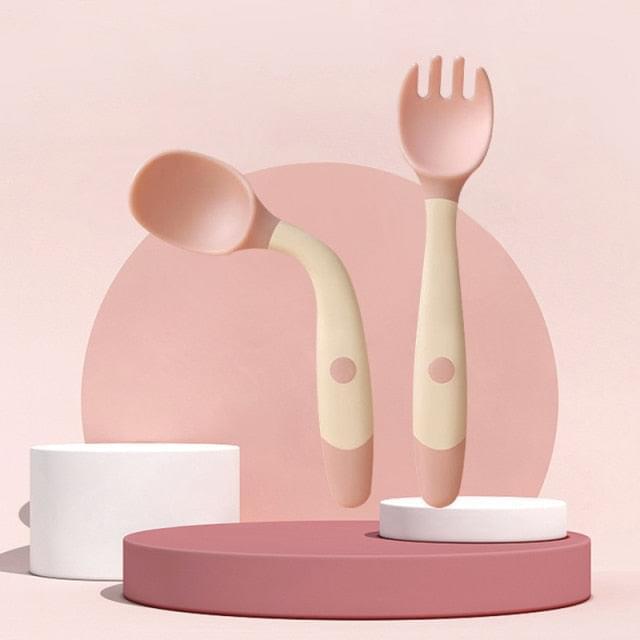 2PCS Silicone Spoon Fork