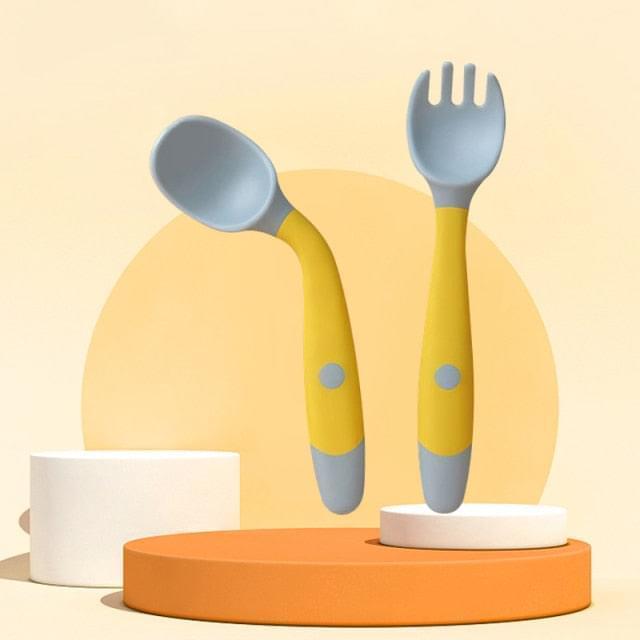 2PCS Silicone Spoon Fork