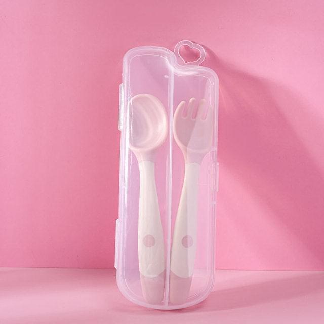 2PCS Silicone Spoon Fork