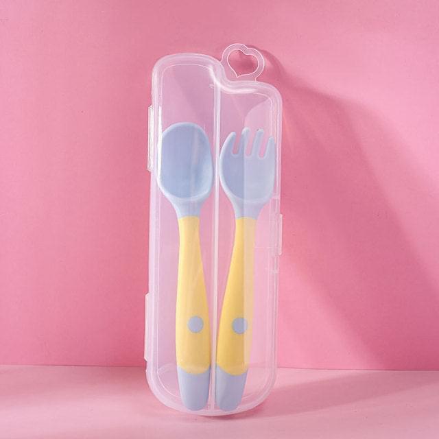 2PCS Silicone Spoon Fork