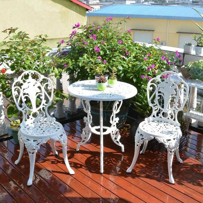 3-piece White color Patio Set