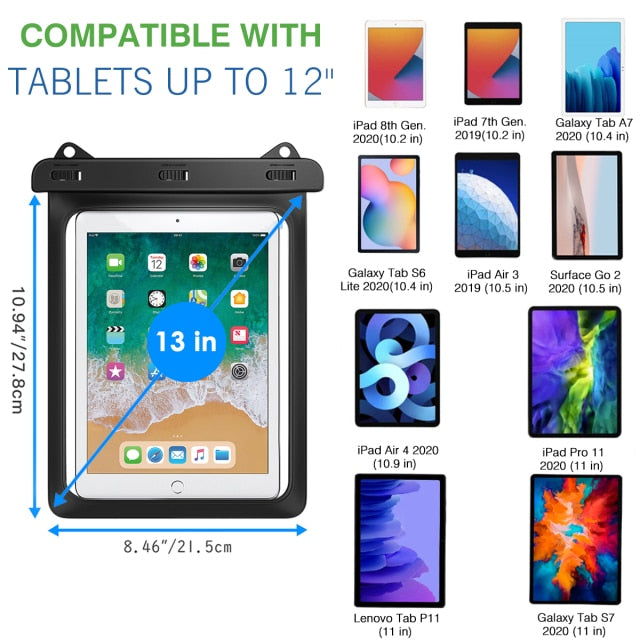 Universal Waterproof Tablet Case