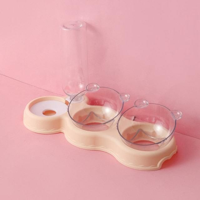 Cat Automatic Feeding Drinking Bowl