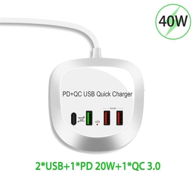 4 Ports USB Mobile Charger