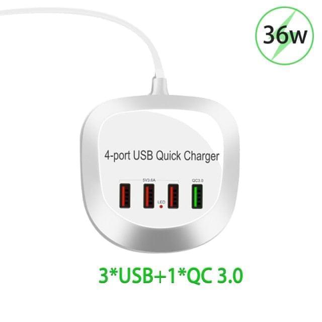4 Ports USB Mobile Charger