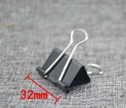 Black Metal Binder Clips