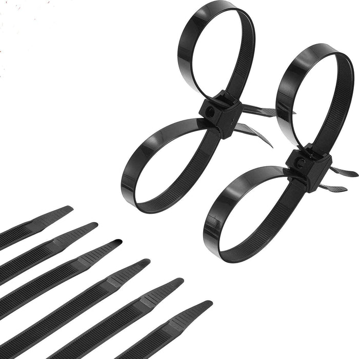 Double Flex Zip Ties  Nylon Cable Disposable Pack of 20