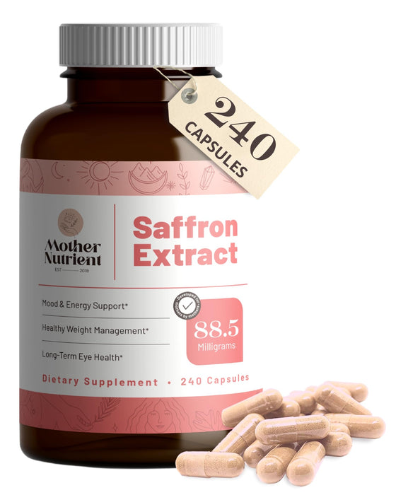 Saffron Extract 88.5mg  240 Vegan Capsules, 7-Month Supply