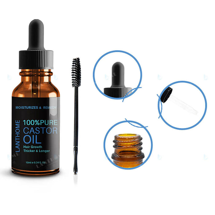 Castor Oil Mascara Nourishing Care for Soft, Split-End Free Hair 10ml