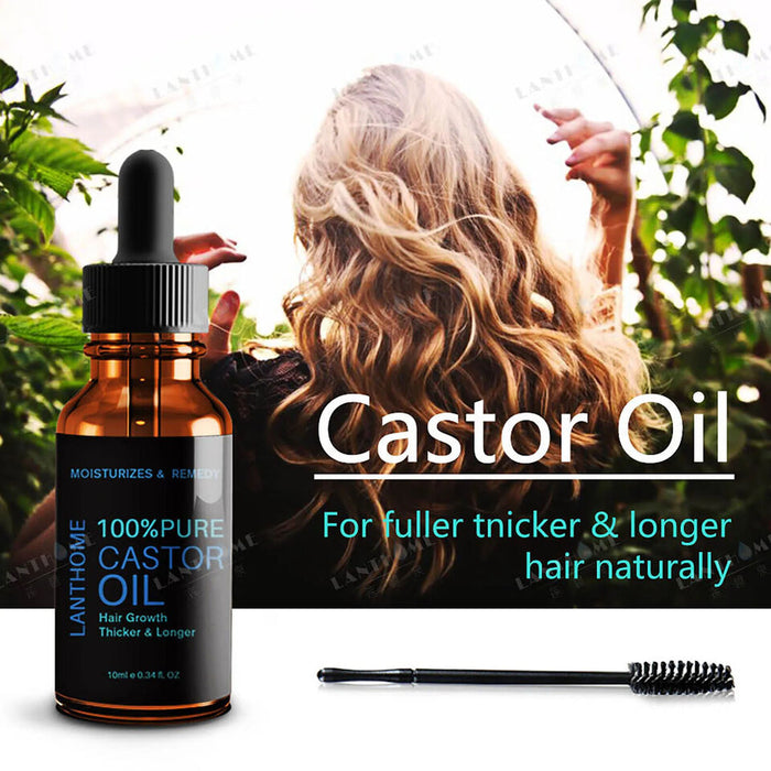 Castor Oil Mascara Nourishing Care for Soft, Split-End Free Hair 10ml