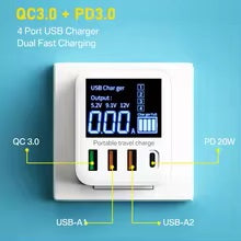 High-Speed USB Charger Wall Holder for Quick Charging