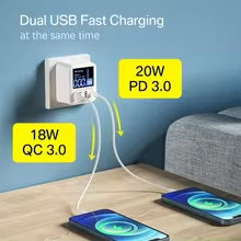 High-Speed USB Charger Wall Holder for Quick Charging