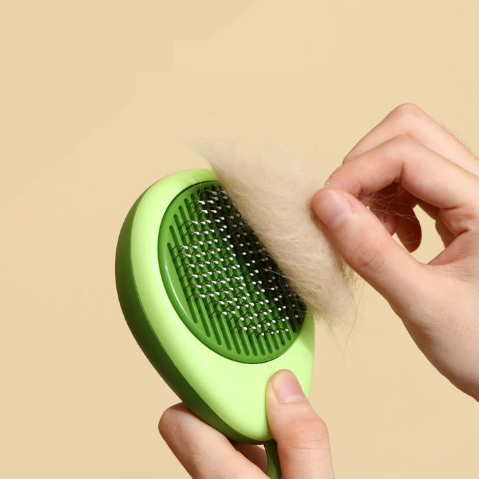 Portable Cat Grooming Massage Brush One-Button Remove Floating Hair Scraper Cats Dogs Pet Self Cleaning Tool Accessories
